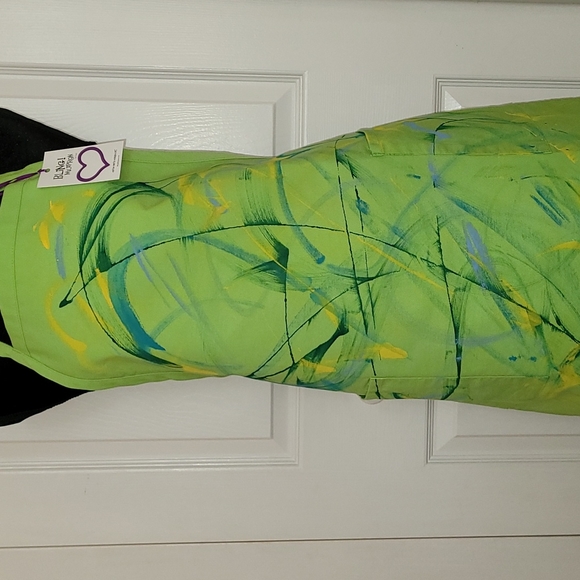 🎉💜HP💜🎉Custom Painted Wearable Art Apron  #1901 - Picture 2 of 7